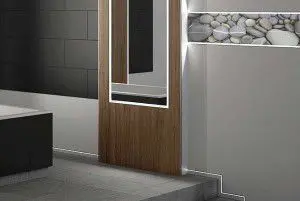 ILUMINACIÓN INDIRECTA A ESPEJOS, BORDES, ELEMENTOS DECORATIVOS