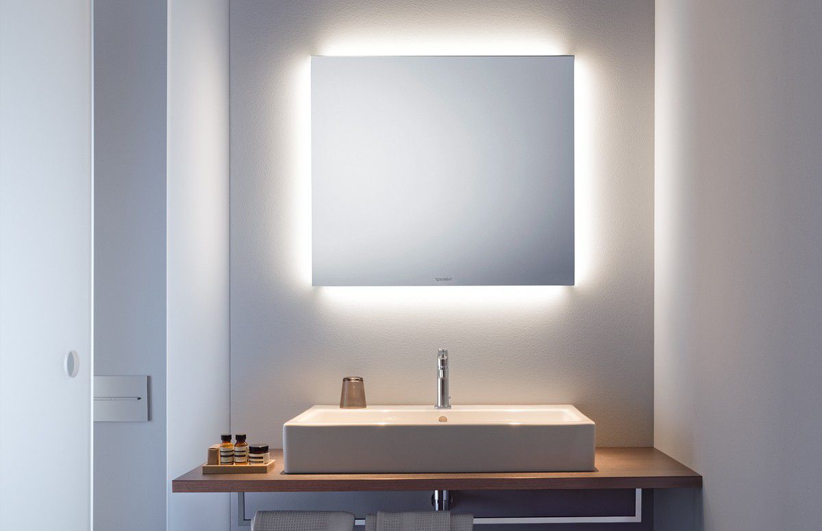 Mueble espejo moderno de Duravit serie Luv. baños de diseño en Mallorca