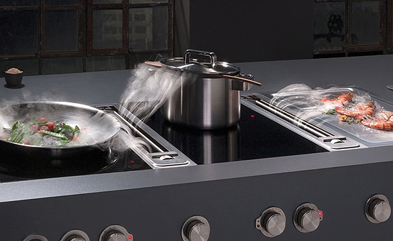 Diseño moderno de cocinas – Bora Professional, extractor de humos