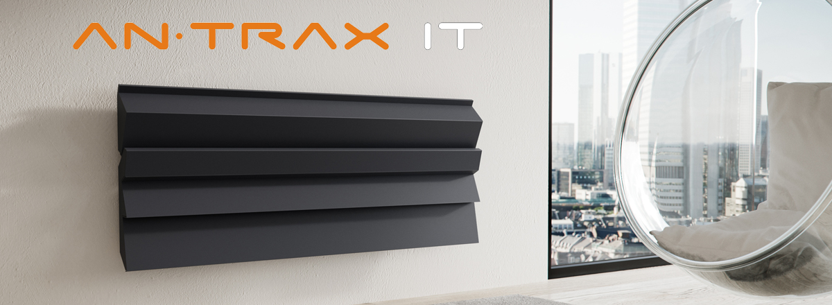 Radiadores de diseño ANTRAX IT serie FLAPS diseño moderno en calefacción para baños. Duran, expertos en radiadores y calefacción eficiente y de diseño